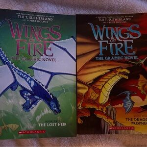 Scholastic Wings of Fire Graphic Novels - Book 1 & 2